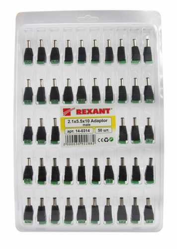 картинка Разъем питания DC штекер 2,1х5,5мм с клеммной колодкой REXANT от магазина Сантехстрой