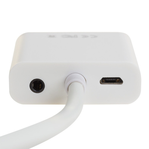 картинка Переходник штекер HDMI - гнездо VGA,  провод + шнур стерео 3,5мм с питанием REXANT от магазина Сантехстрой