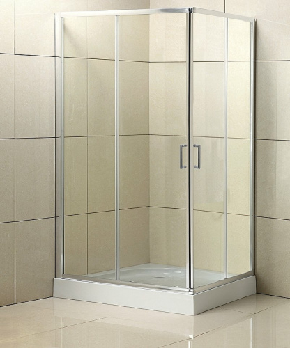 картинка Душевой уголок BelBagno Uno 90х70 UNO-195-AH-2-90/70-C-Cr профиль Хром стекло прозрачное от магазина Сантехстрой