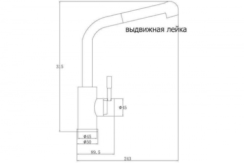 картинка Смеситель ZorG Steel Hammer нержавейка SH 5144 INOX от магазина Сантехстрой