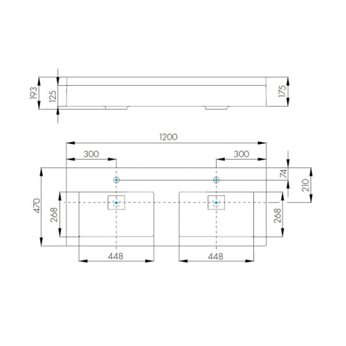 картинка Раковина две чаши AQUATON Сакура 1200, белая (1A72433KSK010) от магазина Сантехстрой