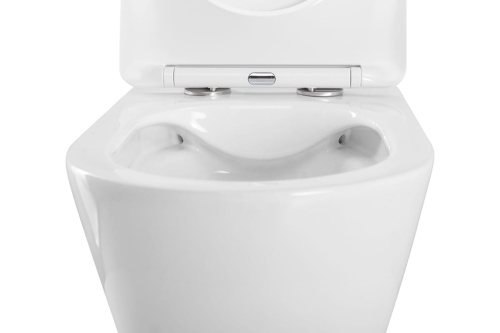 картинка Подвесной безободковый унитаз Art&Max ROMANTIC с сиденьем в комплекте AM213CHR/SC от магазина Сантехстрой