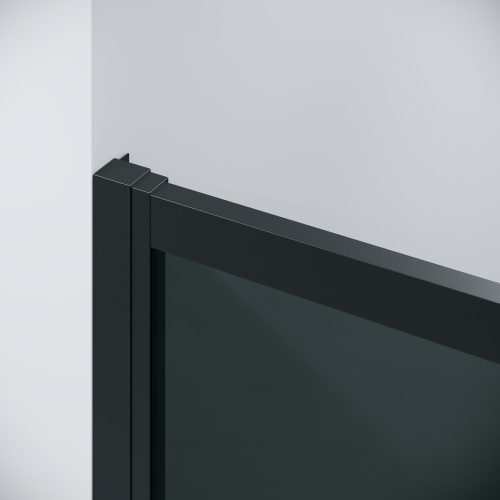 картинка Дверь в нишу Grossman Cosmo 100.K33.02.130.21.10 (130х195) черный матовый,стекло тонированное,раздвижная, 1 место от магазина Сантехстрой