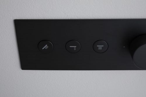 фото смеситель для ванны allen brau liberty 5.33003-31 (с внутренней частью) черный матовый