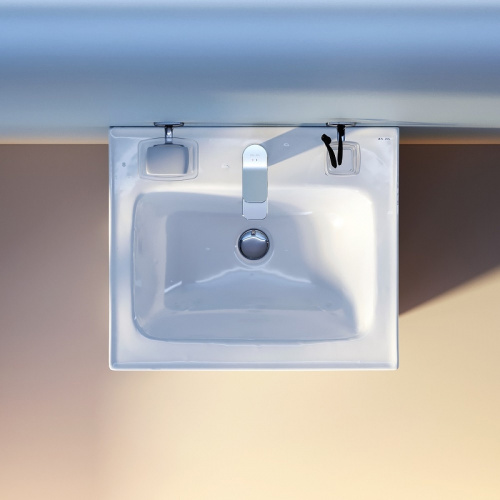 картинка M85AWCC0552WG64 X-Joy, Раковина мебельная, керамическая, 55 см, встроенная, цвет: белый, глянец от магазина Сантехстрой