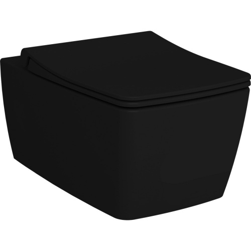 картинка 122-483-009 Metropole тонкое сиденье микролифт, цвет матовый чёрный (старый.арт.122-083-009) от магазина Сантехстрой