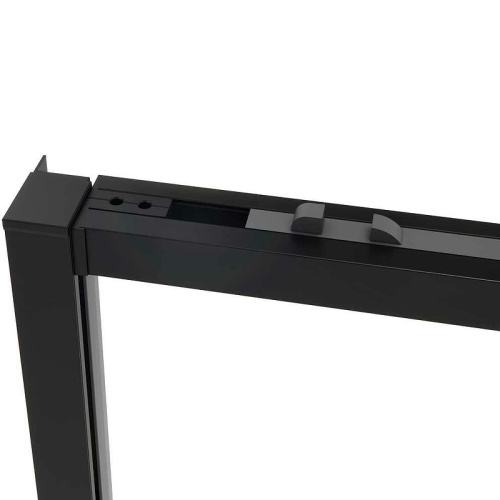 картинка Душевой уголок Vincea Slim Soft 150x90 VSR-1SS9015CLB профиль Черный стекло прозрачное от магазина Сантехстрой
