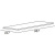 картинка Полка Cezares cadro-100-mens-bianco Белая от магазина Сантехстрой
