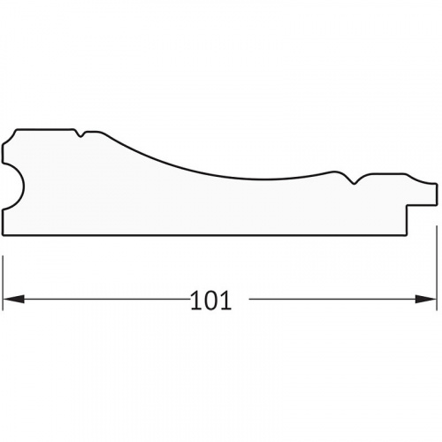 картинка Зеркало Evoform Exclusive 169х79 BY 3605 с фацетом в багетной раме - Вензель серебряный 101 мм от магазина Сантехстрой