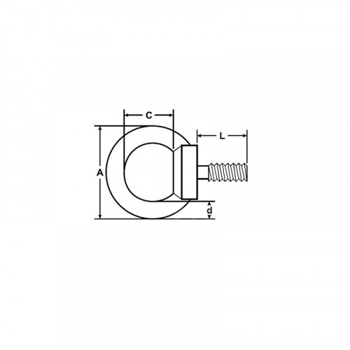 картинка Рым-болт DIN 580 М6 от магазина Сантехстрой