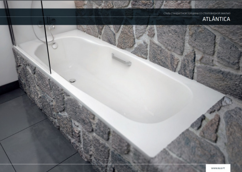 картинка Ванна стальная BLB Atlantica 180x80x36, универсальная, с отверстиями для ручек от магазина Сантехстрой