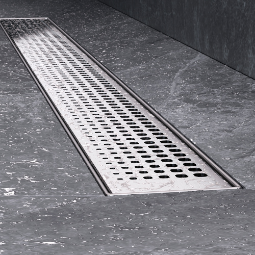 картинка W01SC-P11-080-01SB MasterFlow Трап для душа линейный универс затвор Cut Gradient 80см цвет сталь мат от магазина Сантехстрой