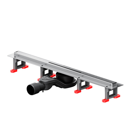 картинка W01SC-S11-060-05SB MasterFlow Трап для душа линейный универс затвор Slim line 60см цвет сталь мат от магазина Сантехстрой