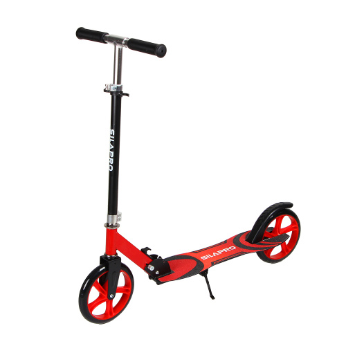 картинка SILAPRO Самокат складной 2-х колес., колеса (PU d=200мм ABEC-7), металл, до 90кг, h95-90-85х85см от магазина Сантехстрой
