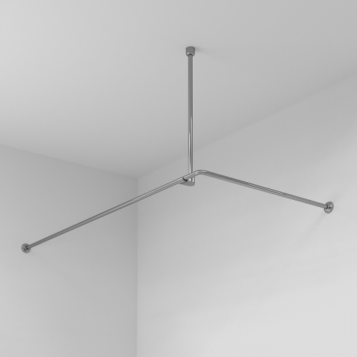 картинка Карниз для ванны WasserKRAFT Dinkel180x90 SC-469018 Хром от магазина Сантехстрой