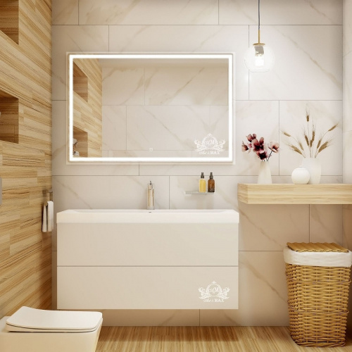 картинка Зеркало Art&Max am-mon-1200-800-ds-f Хром от магазина Сантехстрой