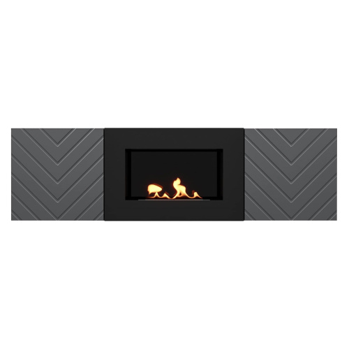 картинка Тумба с биокамином Firelight BFP/P-1400V графит от магазина Сантехстрой