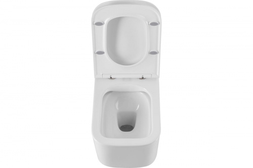 картинка Подвесной безободковый унитаз Art&Max LATINA с сиденьем в комплекте AM215CHR/SC от магазина Сантехстрой