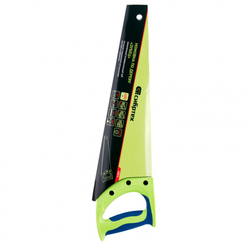 картинка Ножовка по дереву "Зубец", 400 мм, 7-8 TPI, каленый зуб 3D, двухкомпонентная рукоятка Сибртех от магазина Сантехстрой