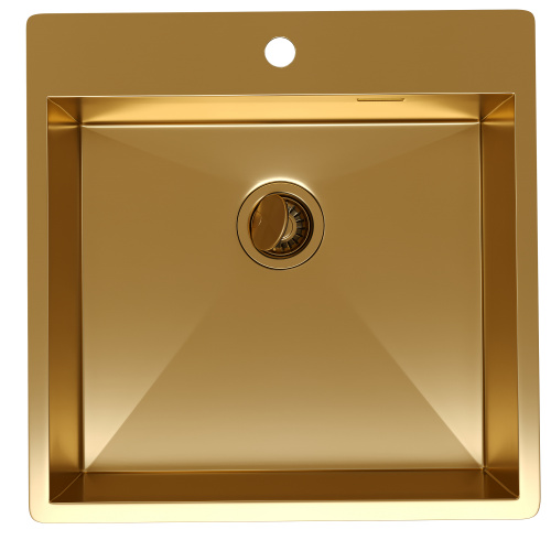 картинка Кухонная мойка Reflexion Iseo RX2250GD брашированное золото от магазина Сантехстрой