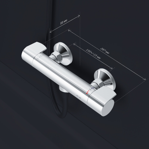 фото f85a40000 x-joy, смеситель д/душа с тмс, хром