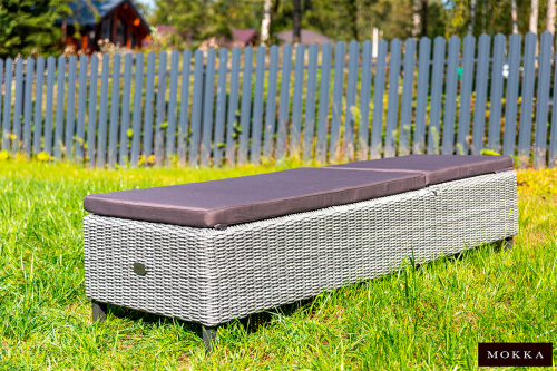 картинка ООО "Дарсена" MOKKA BELLA Шезлонг, цвет серый от магазина Сантехстрой