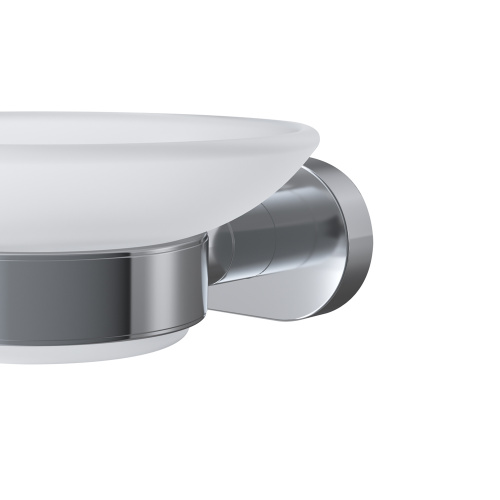 картинка A7434200 Sense L, Стеклянная мыльница с настенным держателем, хром от магазина Сантехстрой