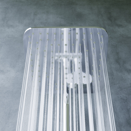 картинка D0712000 Norma душевая система  с квадратными лейками, хром от магазина Сантехстрой