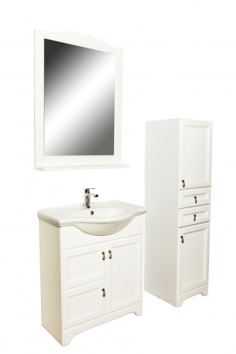 картинка Зеркало Orange Классик F7-75ZE3, 75 см, молочный белый от магазина Сантехстрой