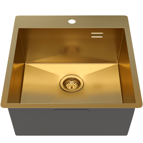 картинка Кухонная мойка Reflexion Iseo RX2246GD брашированное золото от магазина Сантехстрой