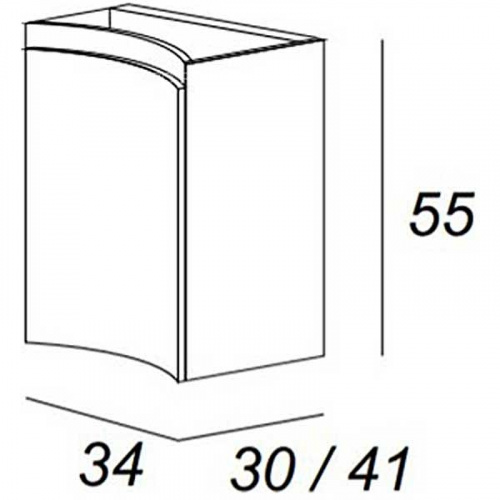 картинка Подвесной шкаф Cezares 54835 Бежевый от магазина Сантехстрой