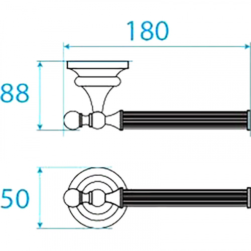 картинка Держатель туалетной бумаги Cezares Olimp-TH04-03/24-M Золото 24 карат от магазина Сантехстрой
