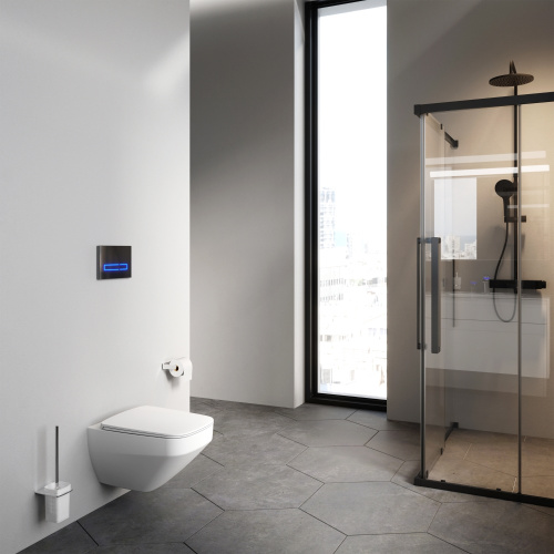 картинка C50A1700MWSC Inspire V2.0 подвесной унитаз FlashClean с сиденьем микролифт, бел мат от магазина Сантехстрой