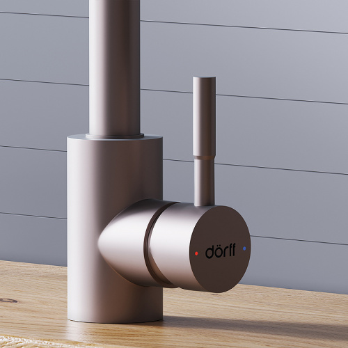 картинка D3007511 Logic Кухонный смеситель  с вытягивающимся изливом, сатин от магазина Сантехстрой