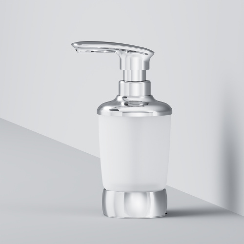 картинка A3031900 Sensation, Стеклянный диспенсер для жидкого мыла, отдельно стоящий, хром, шт от магазина Сантехстрой