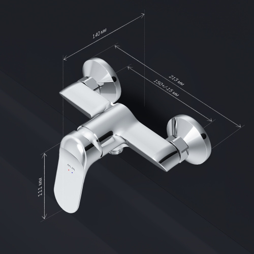 фото f85c20000 sunny, смеситель для душа, хром, шт