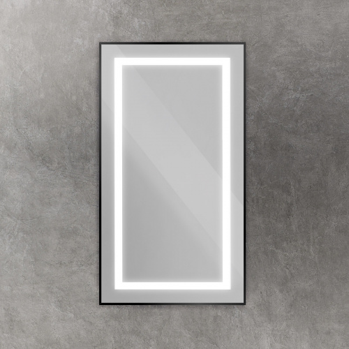 картинка Зеркало BelBagno SPC-KRAFT-500-900-SENS-NERO от магазина Сантехстрой