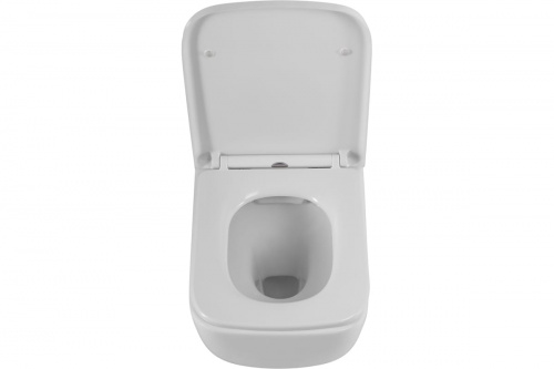 картинка Подвесной безободковый унитаз Art&Max MONZA с сиденьем в комплекте AM232CHR/SC от магазина Сантехстрой