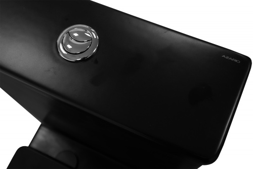 картинка Унитаз-компакт Azario Black Queen 370х605х800 безободковый, с быстросъемным сиденьем микролифт, черный матовый (AZ-8380) от магазина Сантехстрой