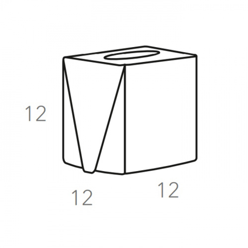 картинка ADJ Салфетница Kleenex, 12x12xH12 см., цвет: коньяк/бордо от магазина Сантехстрой