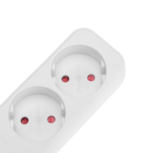 картинка Удлинитель STANDARD 4 гнезда,  5м,  2х1,0мм²,  б/з,  белый REXANT от магазина Сантехстрой