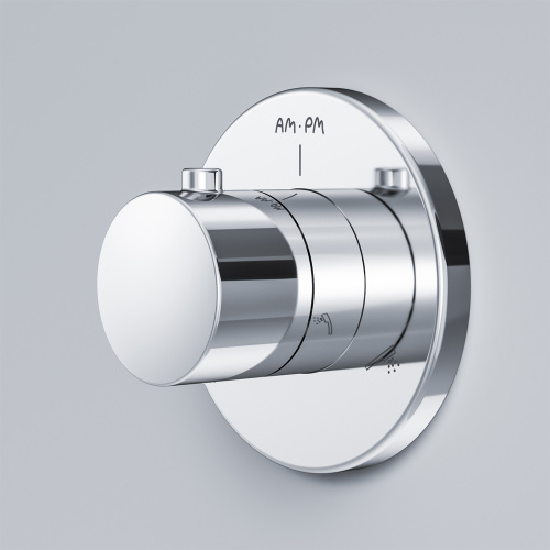 картинка F0800100 Переключатель на три положения, монтируемый в стену, хром, шт. от магазина Сантехстрой