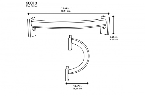 картинка Lifetime, США Угловой держатель WoodLook от магазина Сантехстрой