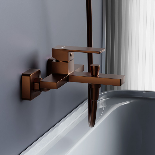 фото 531000500 gala, смеситель для ванной и душа, розовое золото