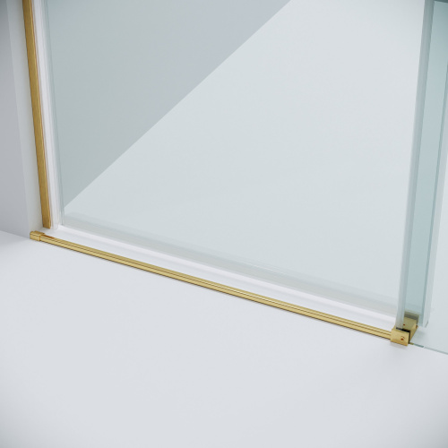 картинка Дверь в нишу 100.K33.04.110.32.00 Classic (110*195) золото сатин, стекло прозрачное, 1 место от магазина Сантехстрой