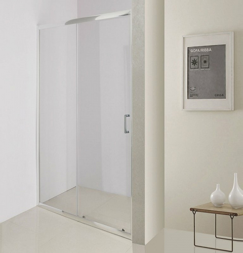картинка Душевая дверь BelBagno Uno 150 UNO-195-BF-1-150-C-Cr профиль Хром стекло прозрачное от магазина Сантехстрой