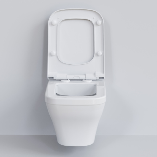 картинка Унитаз Benefit 203T20001R (535*340*360) БЕЛЫЙ подвесной БЕЗОБОДКОВЫЙ, 1 место от магазина Сантехстрой