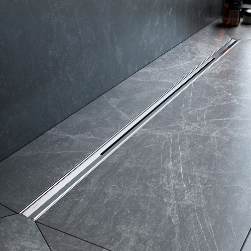 картинка W01SC-S11-100-05SB MasterFlow Трап для душа линейный универс затвор Slim line 100см цвет сталь мат от магазина Сантехстрой
