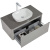 картинка Комплект мебели для ванной Black&White Universe U915.1000 100 9151000 подвесной Glossy light grey от магазина Сантехстрой