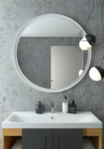 картинка Зеркало с подсветкой ART&MAX Napoli AM-Nap-1000-DS-F-White от магазина Сантехстрой